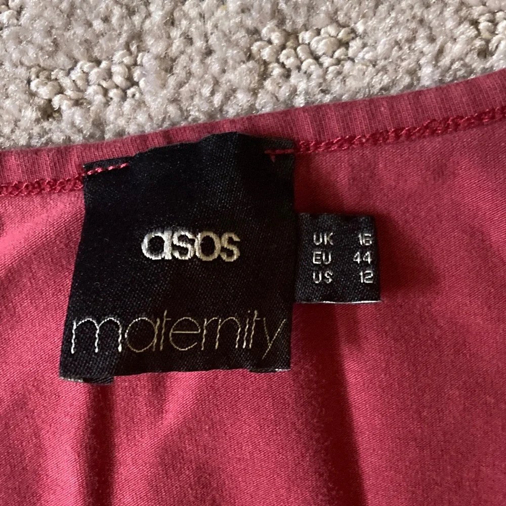ASOS Maternity burgundy red dress, Sz US 12. - Picture 4 of 7